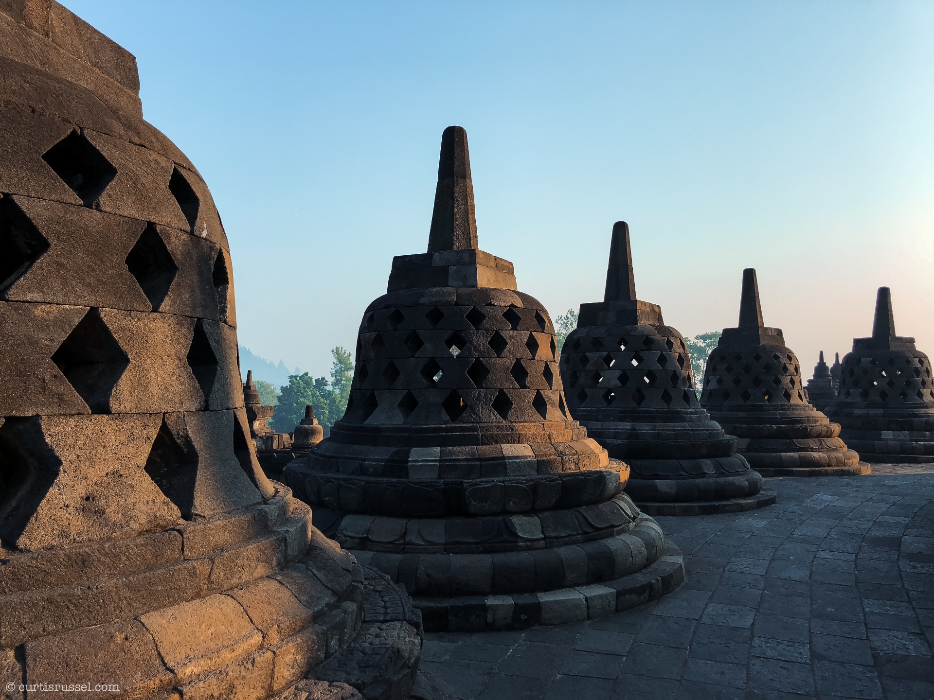 Yogyakarta Indonesia Travel Guide Stūpas at Borobudur Temple, Magelang Regency, Central Java