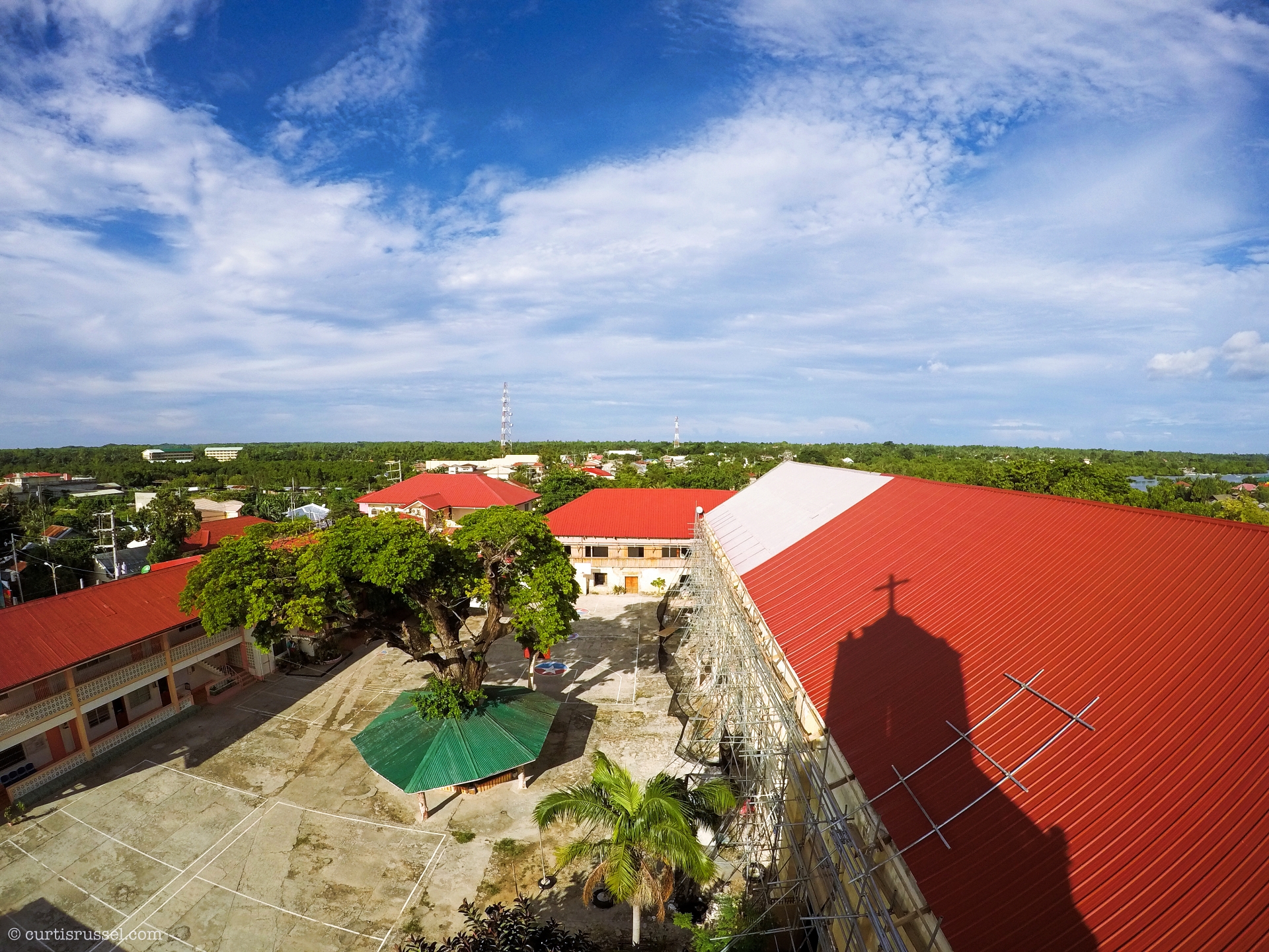 View from Sts. Peter & Paul Church's Campanile, Bantayan Island