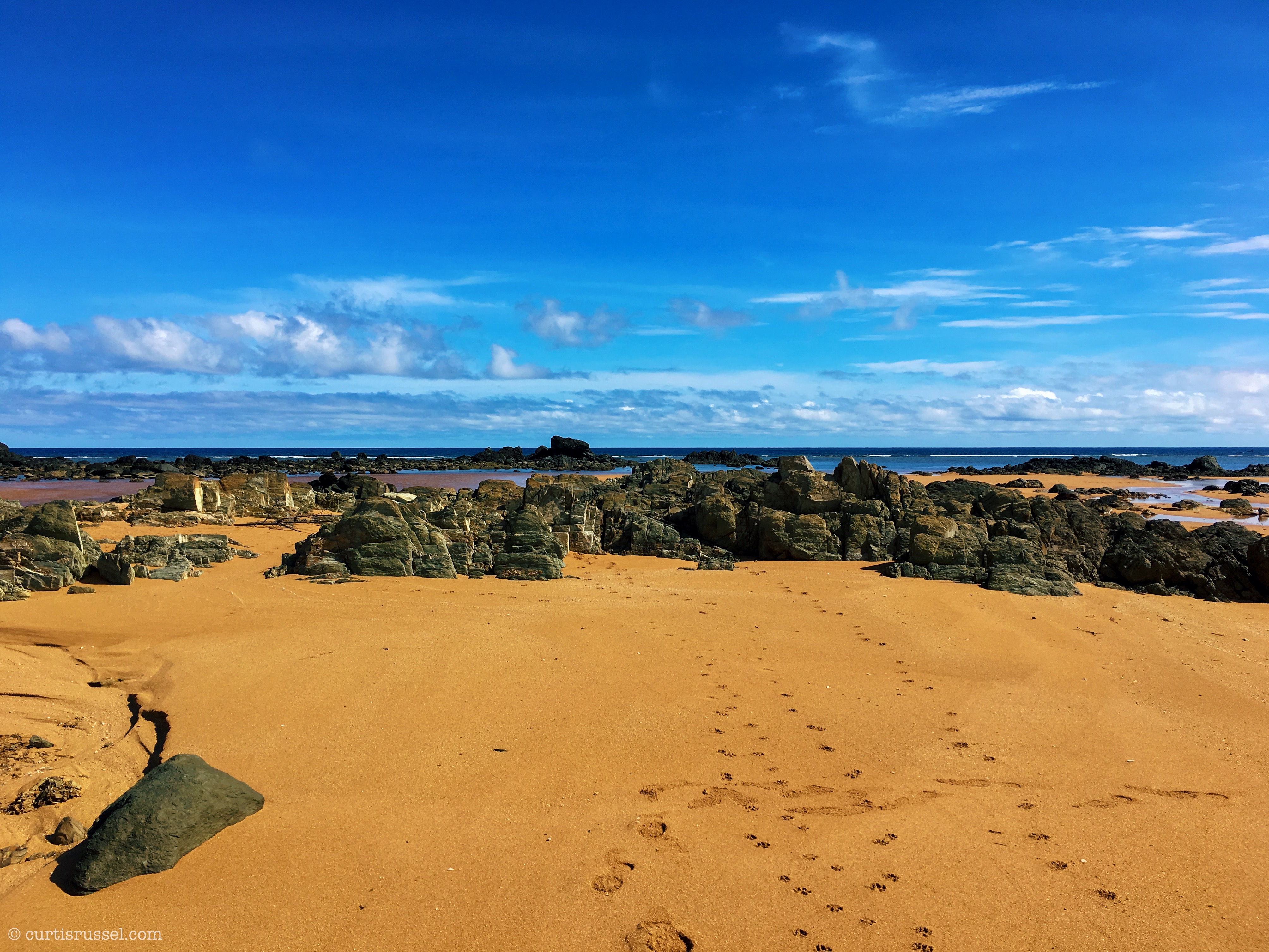 Rock Formation at Sadong Golden Beach (Golden Sands)