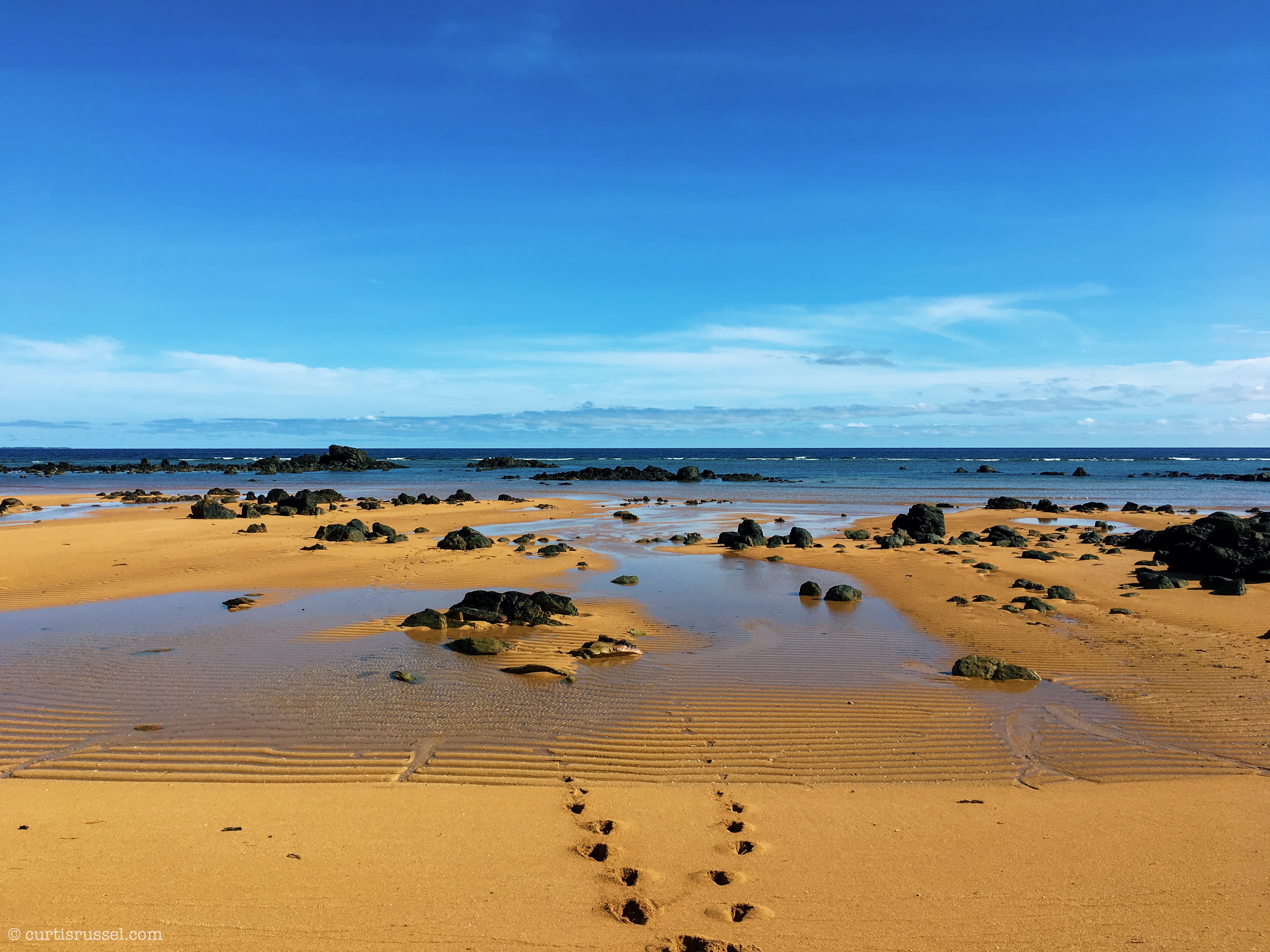 Rock Formation at Sadong Golden Beach (Golden Sands), Jomalig Island