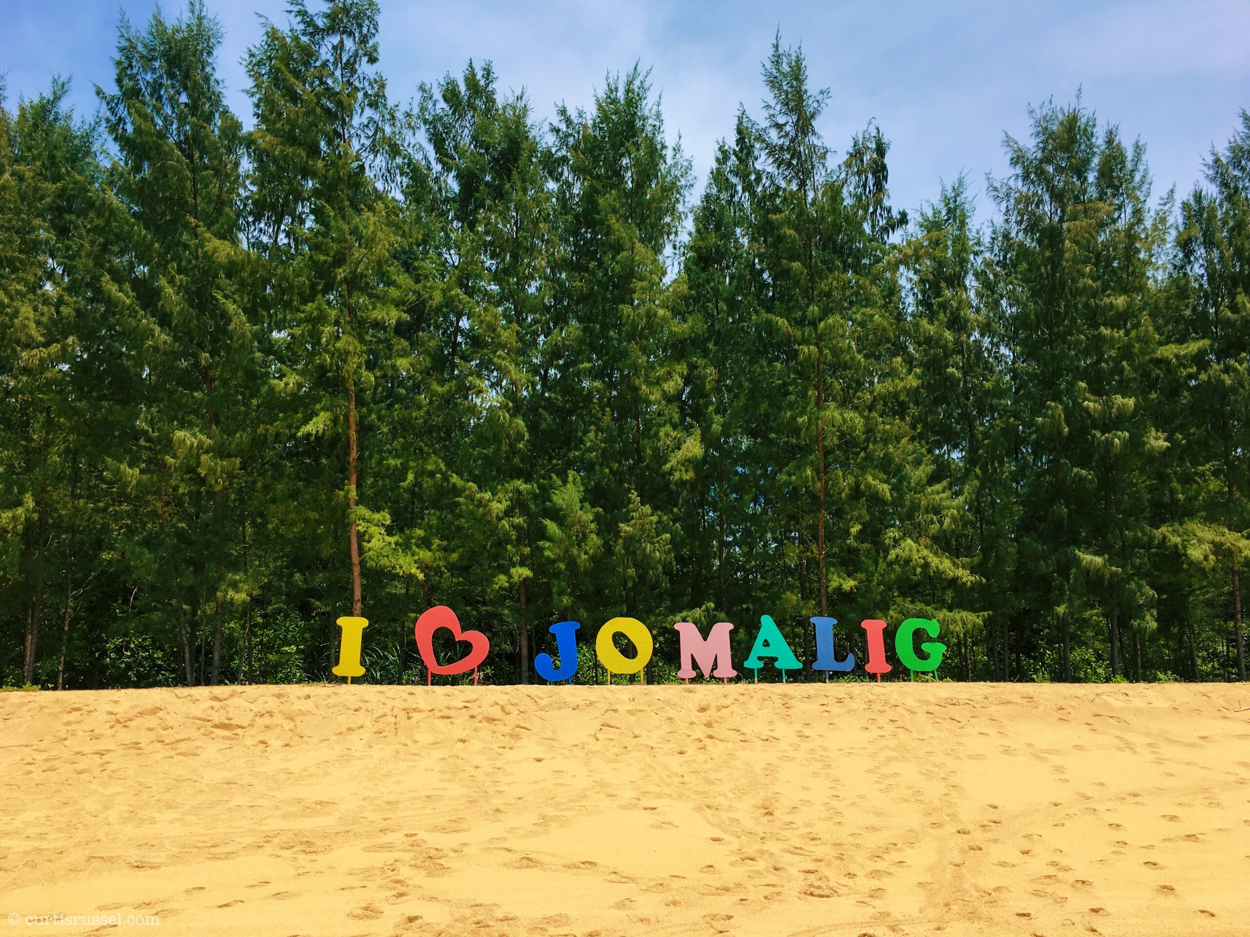 I Love Jomalig Sign at Jomalig Island