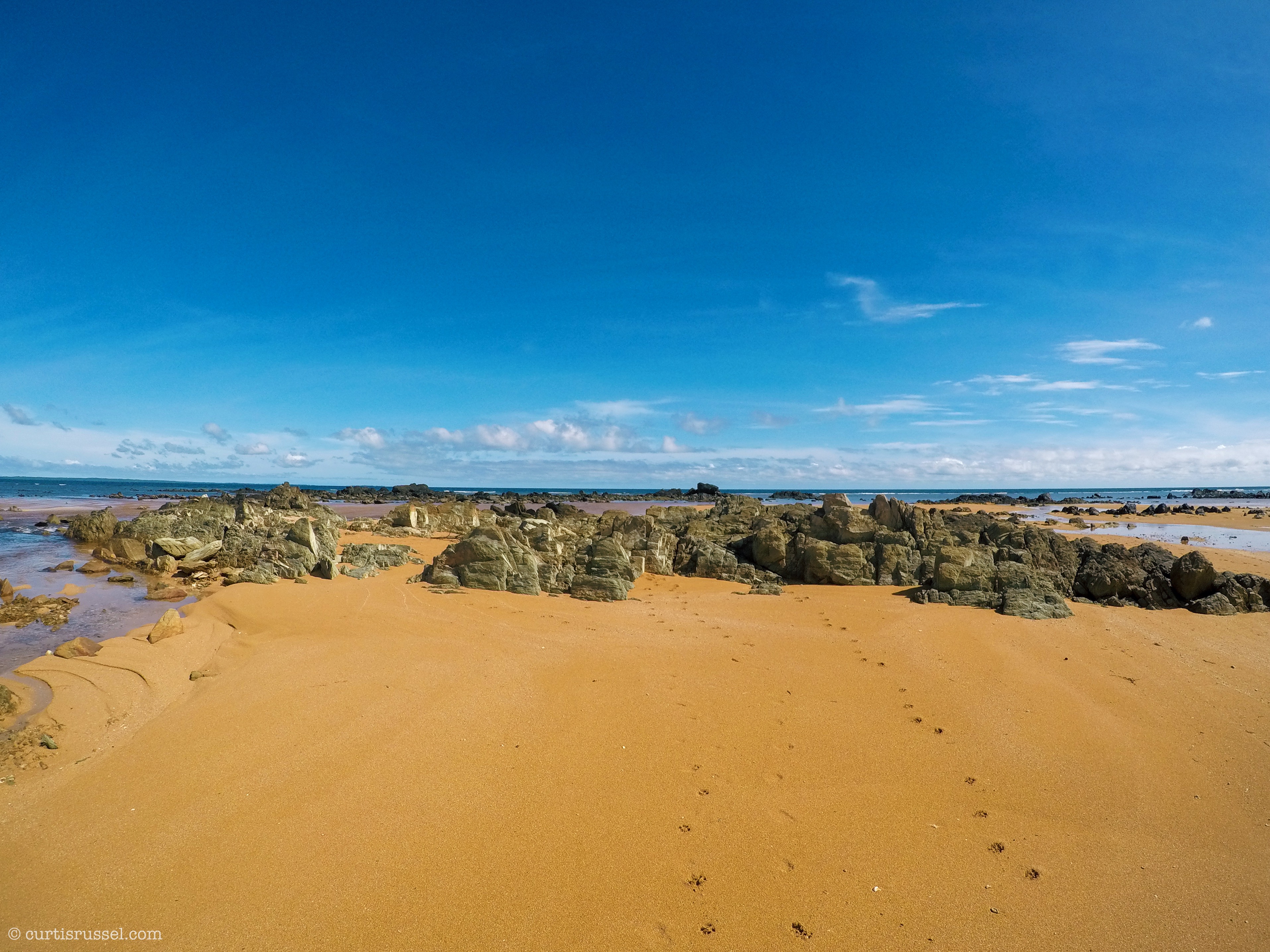 Rock Formation at Sadong Golden Beach (Golden Sands), Jomalig Island